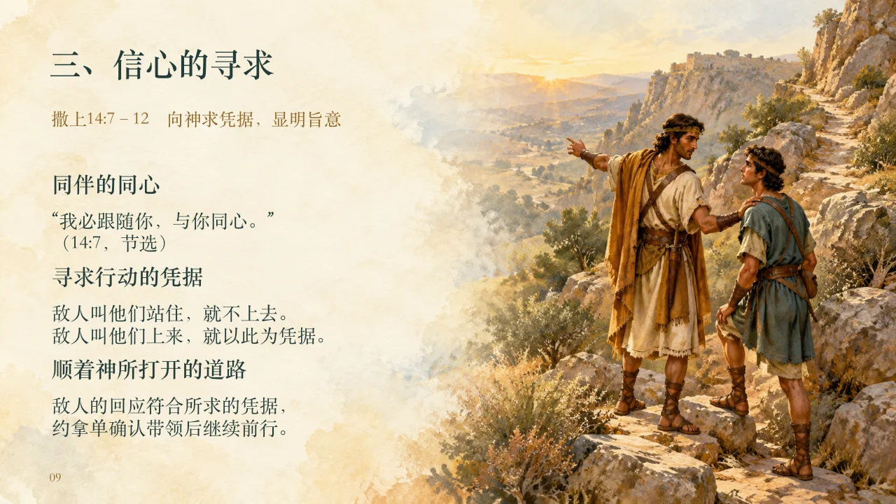 信心的寻求图文讲道幻灯片
